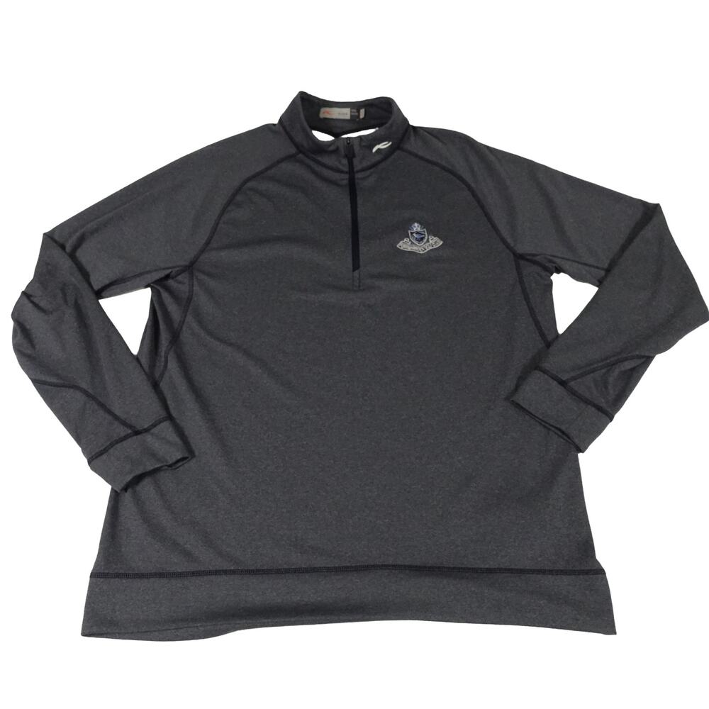Portmarnock Golf Club KJUS Performance UPF 50+ 1/4 Zip Pullover Men's 56 2XL - Picture 2 of 7